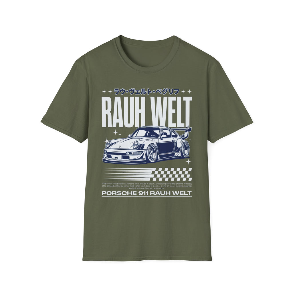 Rauh Welt Porsche 911 JDM T-Shirt - RWB Japanese Streetwear Graphic Tee