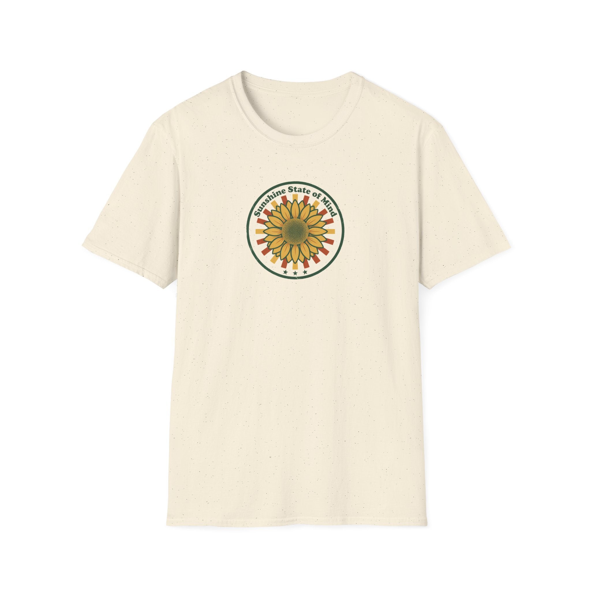 Retro Sunflower Sunshine State of Mind T-Shirt | Vintage Summer Unisex Graphic Tee