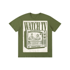 WATCH TV Nightly News Graphic Tee - Streetwear Aesthetic