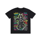 Neon Samurai Punk Graphic Streetwear Tee