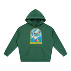 Stay Positive Shark Graphic Oversized Hoodie